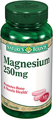 Nature s Bounty Magnesium 250mg. 100เม็ด
